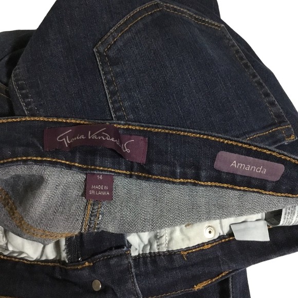 Gloria Vanderbilt Amanda Jeans Size 14 Medium EUC - Picture 4 of 9